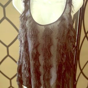 French Connection Fringe Tank Top